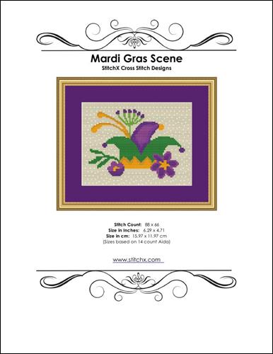 click here to view larger image of Mardi Gras Scene (chart)
