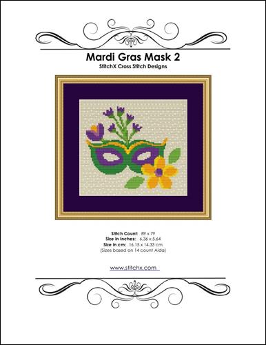 click here to view larger image of Mardi Gras Mask 2 (chart)