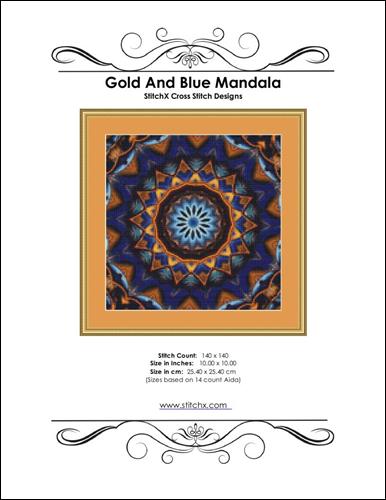 Gold and Blue Mandala