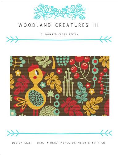click here to view larger image of Woodland Creatures III (chart)