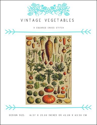 click here to view larger image of Vintage Vegetables (chart)