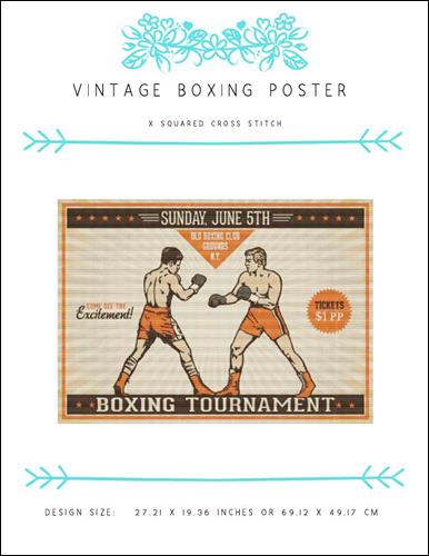 click here to view larger image of Vintage Boxing Poster (chart)