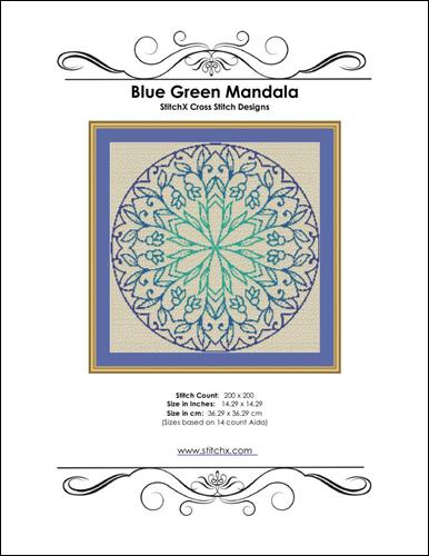 Blue Green Mandala