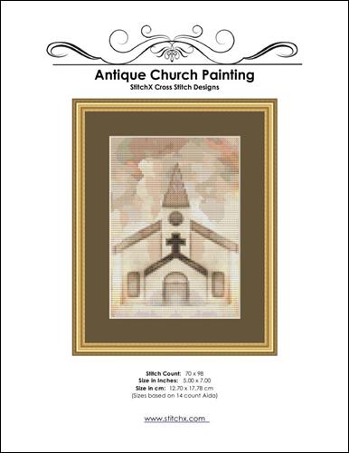 Antique Church Painting