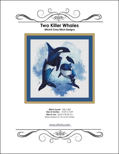 click here to view larger image of Two Killer Whales (chart)