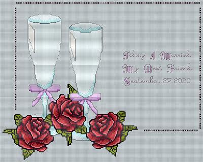 click here to view larger image of Wedding Glasses (chart)