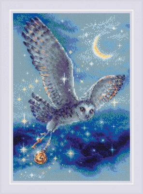 click here to view larger image of Magic Owl (counted cross stitch kit)