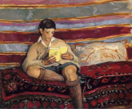 Young Boy Reading