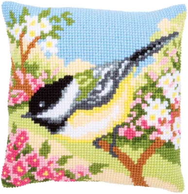 Bird in Garden Cushion