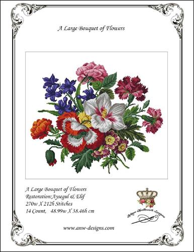click here to view larger image of Large Bouquet of Flowers, A (chart)