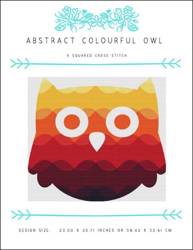 Abstract Colourful Owl