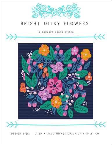 click here to view larger image of Bright Ditsy Flowers (chart)