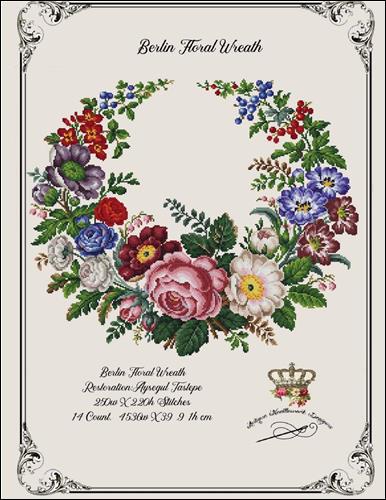 click here to view larger image of Berlin Floral Wreath (chart)