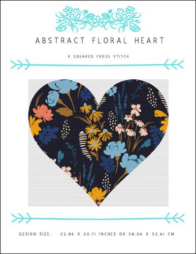 Abstract Floral Heart