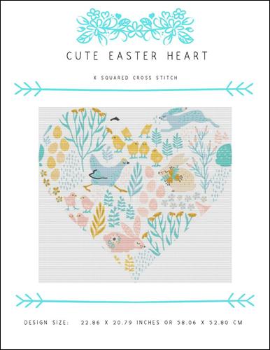 click here to view larger image of Cute Easter Heart (chart)