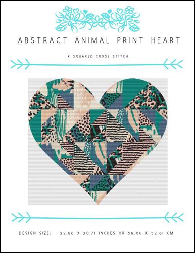 Abstract Animal Print Heart