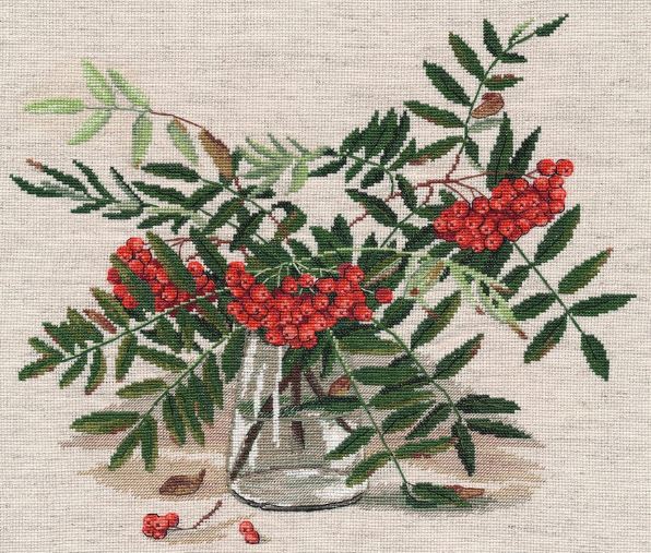 click here to view larger image of Rowanberry (counted cross stitch kit)