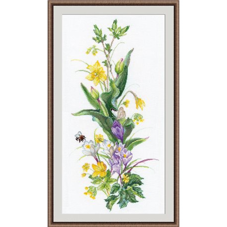 click here to view larger image of Brave Bumblebee (counted cross stitch kit)