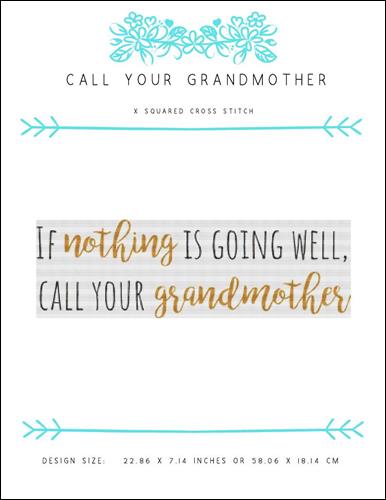 click here to view larger image of Call Your Grandmother (chart)