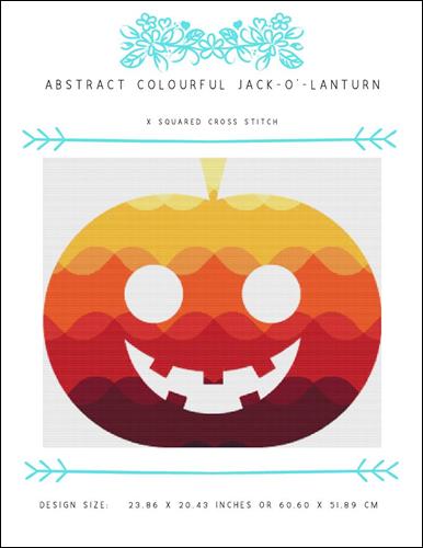 Abstract Colourful Jack O Lantern