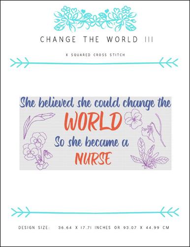 click here to view larger image of Change the World III - Nurse (chart)