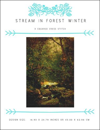 Stream in Forest Winter