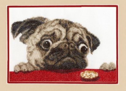 click here to view larger image of Little Pug (counted cross stitch kit)