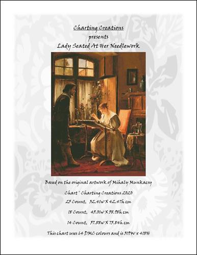 click here to view larger image of Lady Seated at Her Needlework (chart)