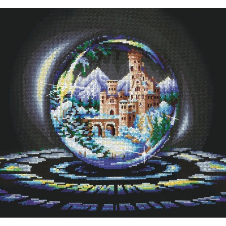 click here to view larger image of Spheres of Wishes - Winter Wonder (counted cross stitch kit)