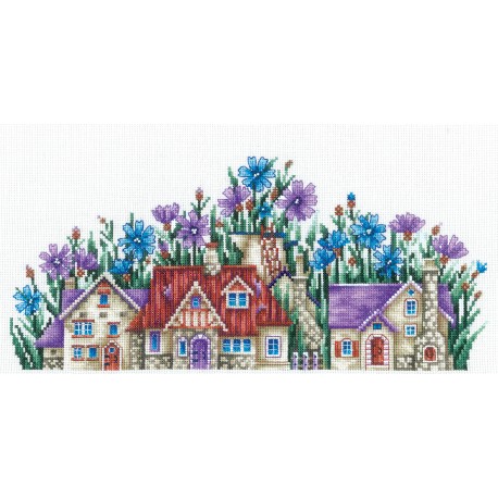 click here to view larger image of Country of Cornflowers (counted cross stitch kit)