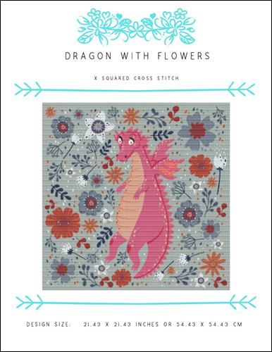 click here to view larger image of Dragon with Flowers (chart)