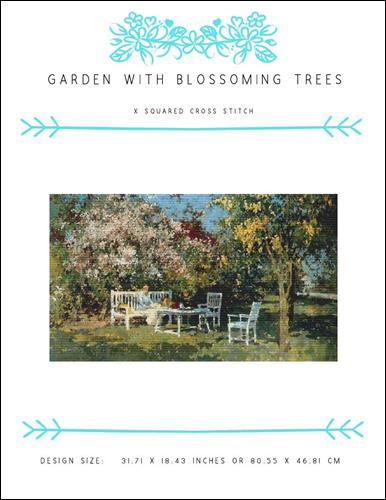 Garden with Blossoming Trees