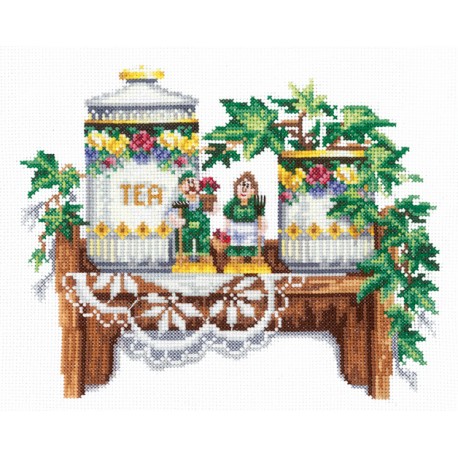 click here to view larger image of Midday Tea (counted cross stitch kit)