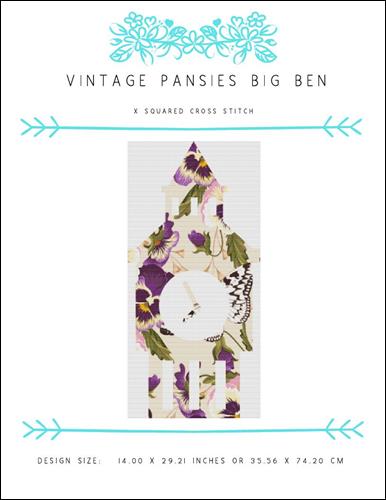 Vintage Pansies Big Ben