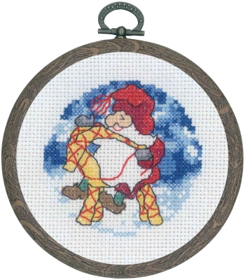 click here to view larger image of Santa Claus w/Ram (counted cross stitch kit)