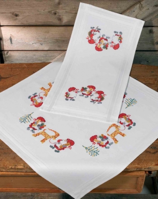 click here to view larger image of Nisse Samling Tablecloth (bottom)  (counted cross stitch kit)