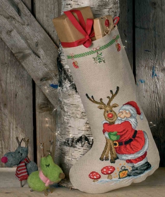 Santa & Rudolf Stocking