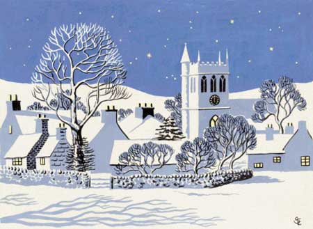 Somerset Village in Winter, A - Sheila Excell