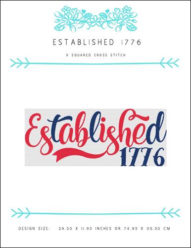 click here to view larger image of Established 1776 (chart)