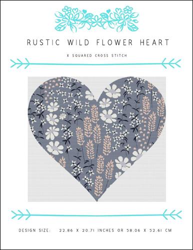 Rustic Wild Flower Heart