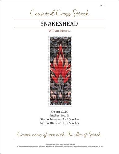 click here to view larger image of Snakeshead Bookmark (chart)