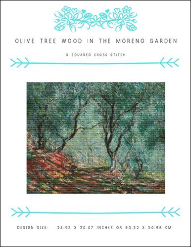 click here to view larger image of Olive Tree Wood in the Moreno Garden (chart)