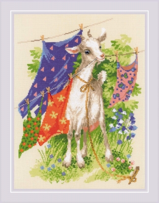 click here to view larger image of Naughty Goat (counted cross stitch kit)