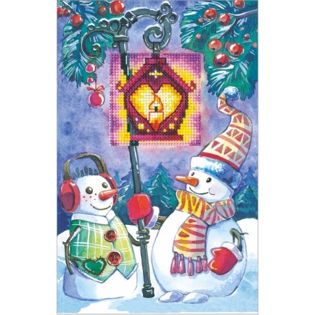 click here to view larger image of Cards Lantern (counted cross stitch kit)