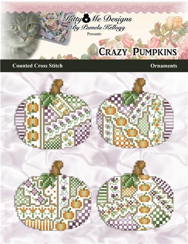 click here to view larger image of Crazy Pumpkins Ornaments (chart)