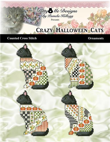 click here to view larger image of Crazy Halloween Cats Ornaments (chart)