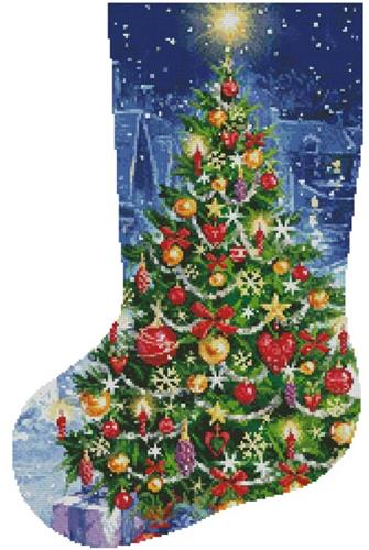 click here to view larger image of Christmas Tree Stocking (left)  (chart)