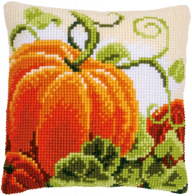 click here to view larger image of Pumpkin Pillow (counted canvas kit)
