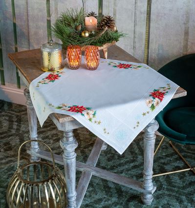 Christmas Flowers Table Cloth