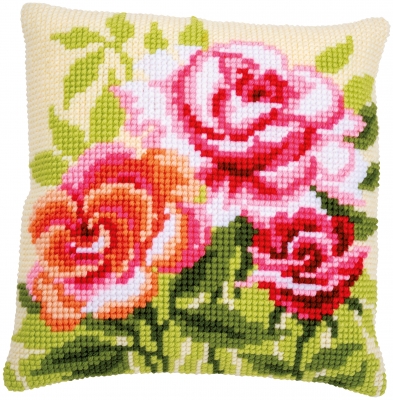 click here to view larger image of Roses (counted canvas kit)
